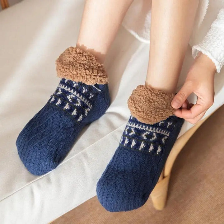 Warme wintersokken: comfortabele, zachte huissokken met antislip, perfect voor relaxte momenten thuis.