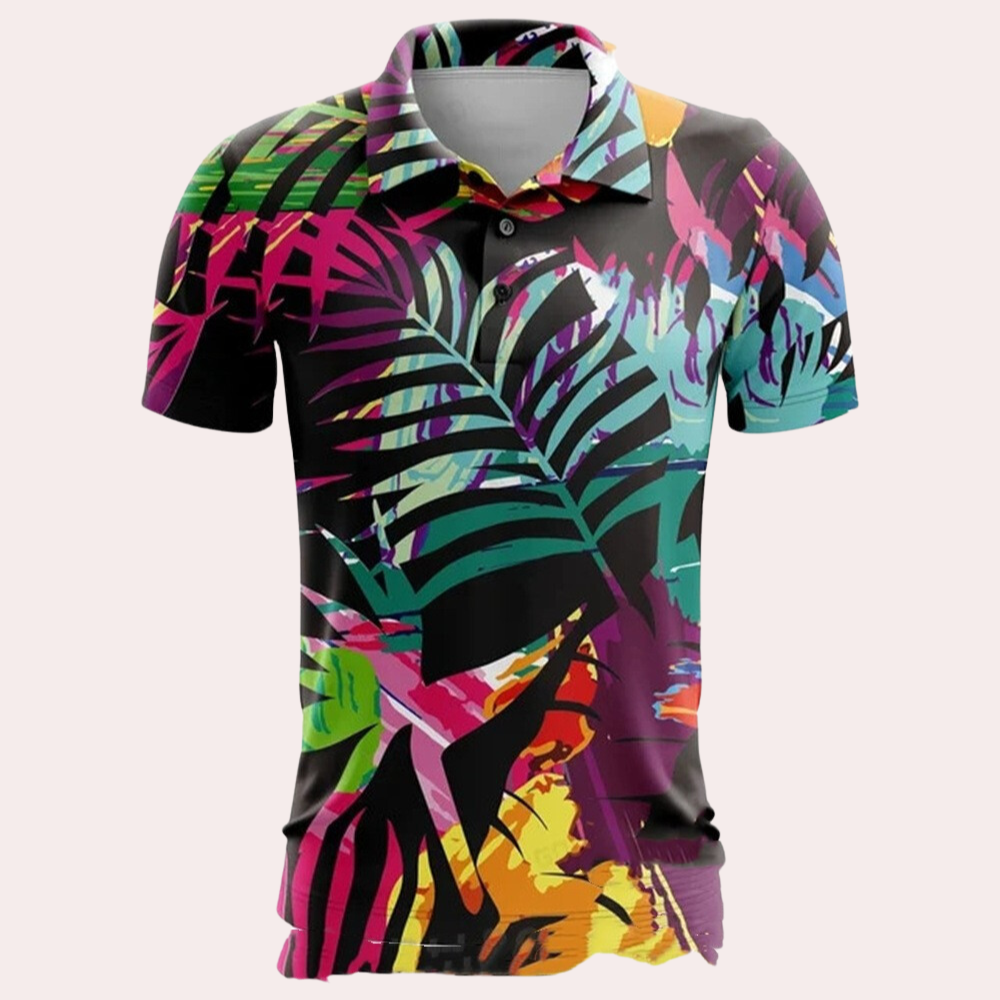 Zomers herenpoloshirt met korte mouwen, stijlvol en comfortabel voor casual gelegenheden.