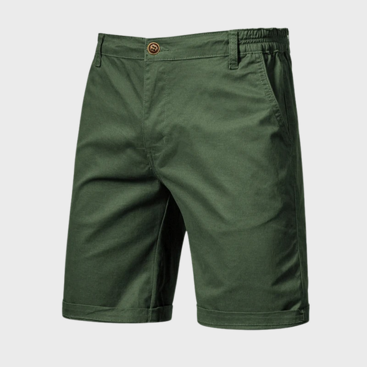 Zomerse heren casual shorts van katoen, perfect voor comfort en stijl op warme dagen.