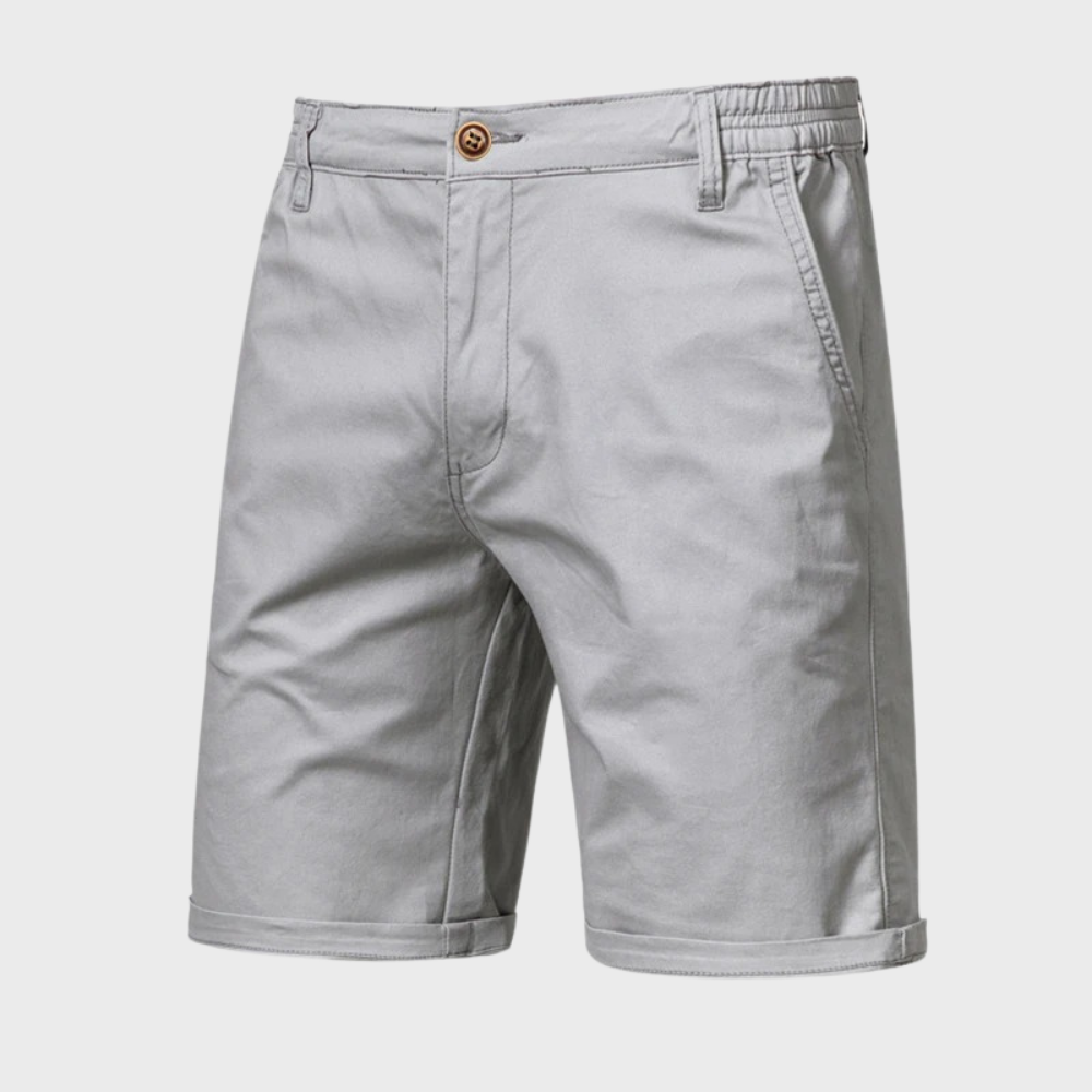 Hoogwaardige katoenen heren shorts, ontworpen voor duurzaamheid en stijl gedurende de hele zomer.