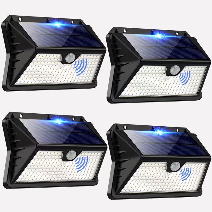 Veilige draadloze buitenlamp met bewegingssensor, ideaal voor oprit of terras. Energiezuinig.