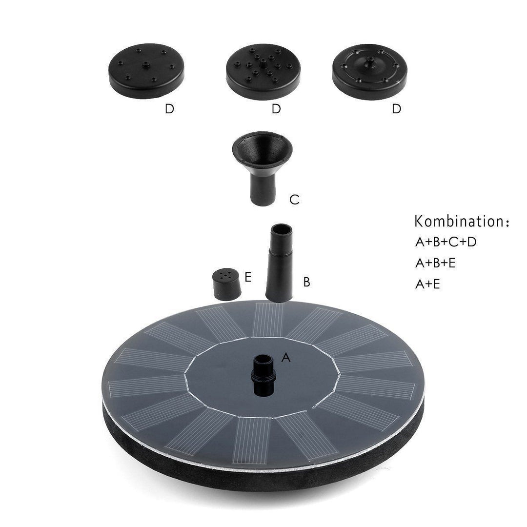 Zonne-energie waterornament verrijkt de tuin met rustgevend geluid en beweging.