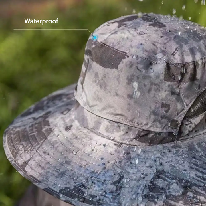 Geniet van het strand met de ademende Sunbreeze ventilator zonnehoed, unisex en comfortabel.