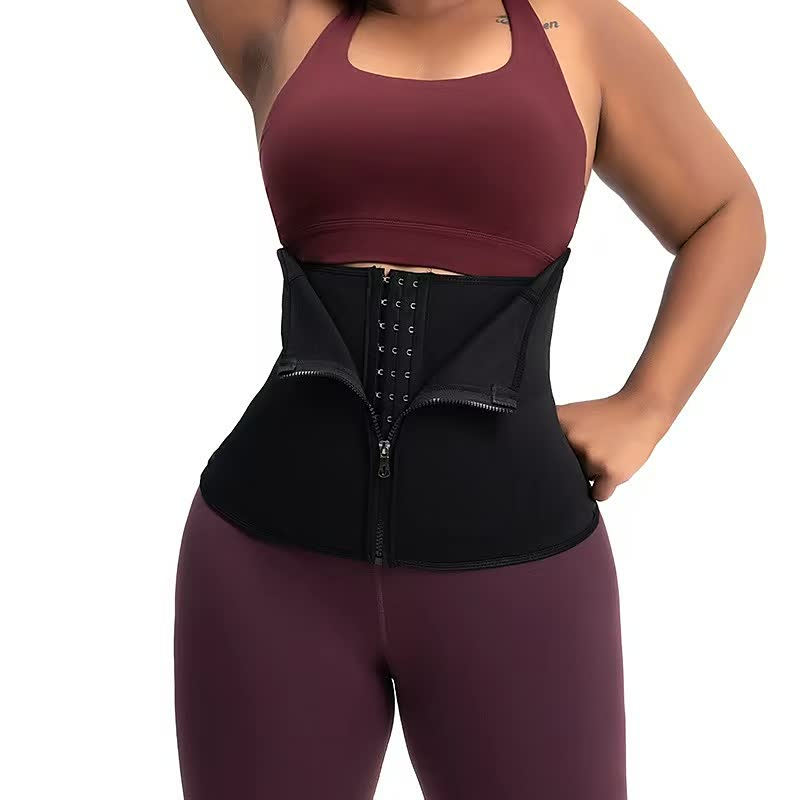 Dames body shaper in zwart: strakke tailletrainer voor direct een zandloperfiguur.