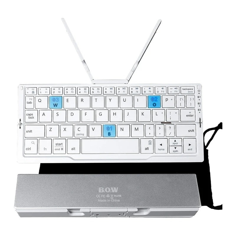 Mooi design draadloos Bluetooth toetsenbord, opvouwbaar. Perfect voor wie portable wil werken en reizen.