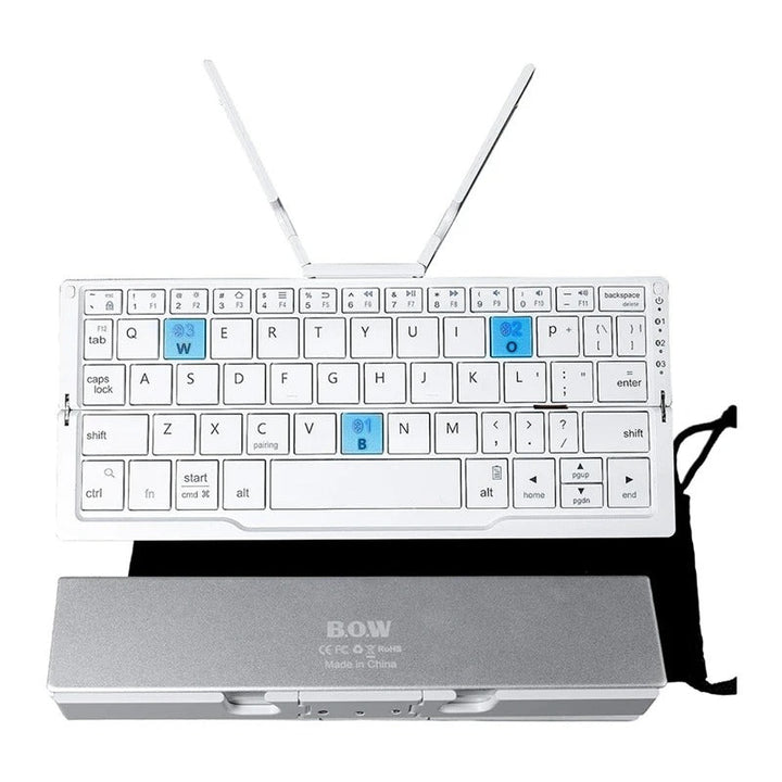 Mooi design draadloos Bluetooth toetsenbord, opvouwbaar. Perfect voor wie portable wil werken en reizen.
