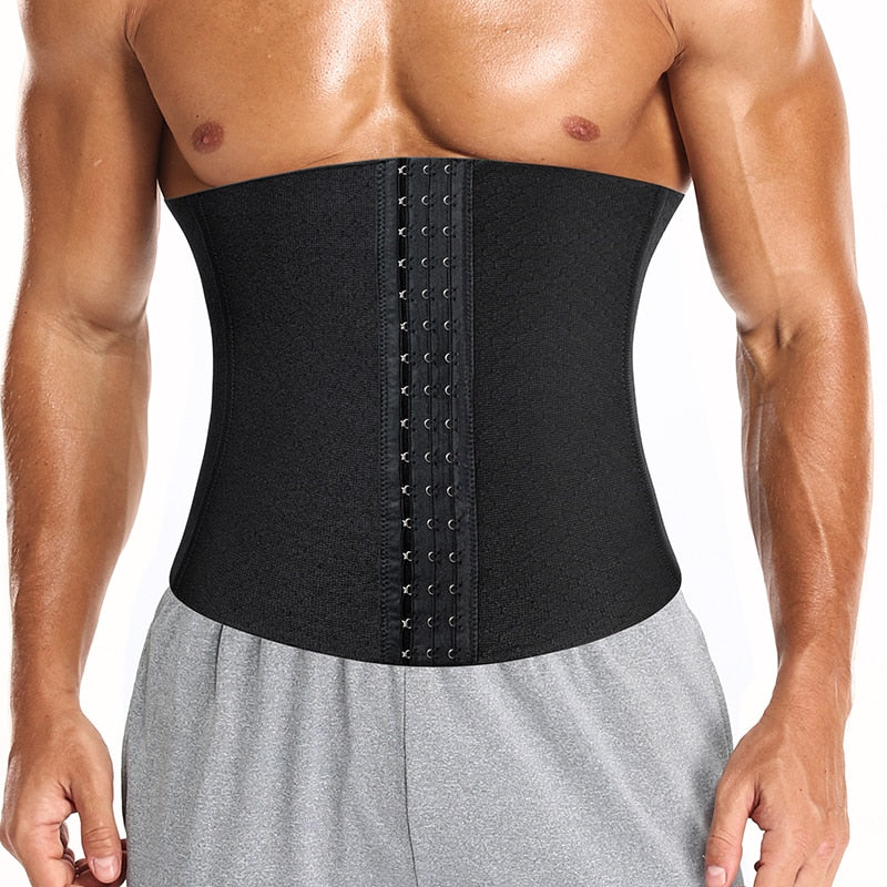 Beige unisex taille trainer corset voor figuurvorming en rugondersteuning. Shapewear voor een strakke buik.