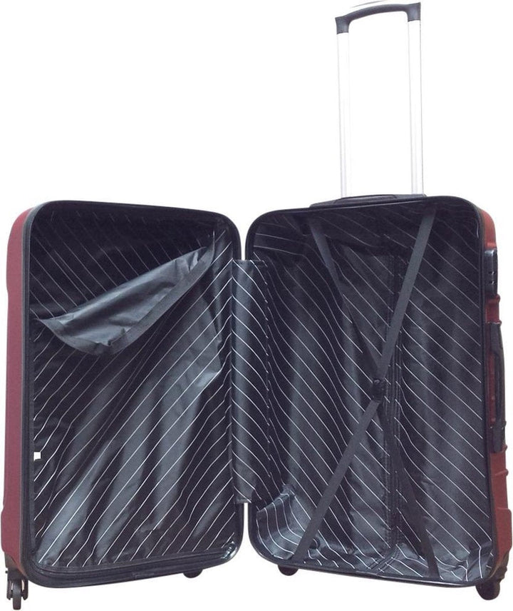 Stevige Ventura 2-delige ABS kofferset, harde bagage met wielen voor zorgeloze vakanties.