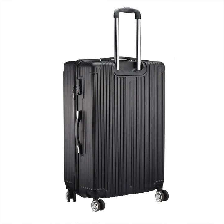 Hardshell ABS kofferset Zurich Explorer (3-delig) in zwart, ideaal voor al je reisavonturen. Duurzame bagage.