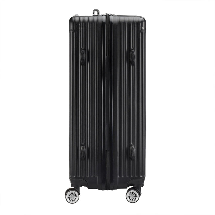 Stijlvolle 3-delige zwarte hardshell bagage set Zurich Explorer, diverse maten reiskoffers voor jouw vakantie.