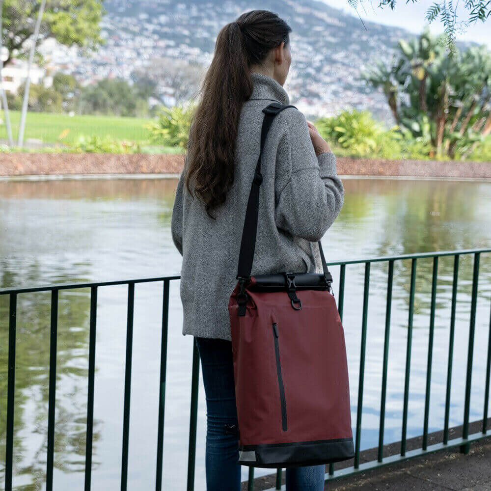 Fietstas MultiBag™ met reflecterende details voor veiligheid, ook een waterdichte rugzak.