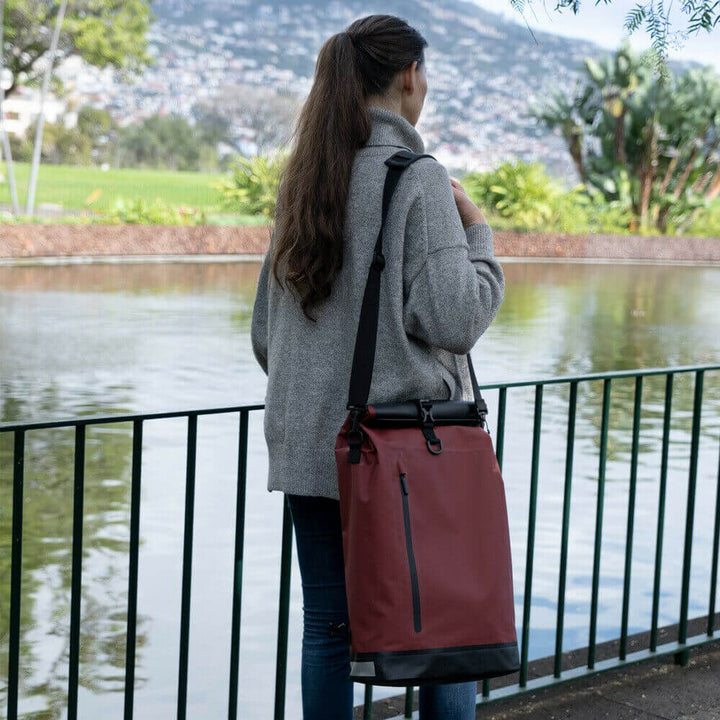 Fietstas MultiBag™ met reflecterende details voor veiligheid, ook een waterdichte rugzak.