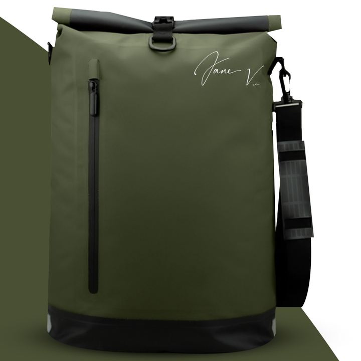 Robuuste rolltop fietstas & rugzak voor fietsen, met ruim laptopvak en veilige bevestiging.