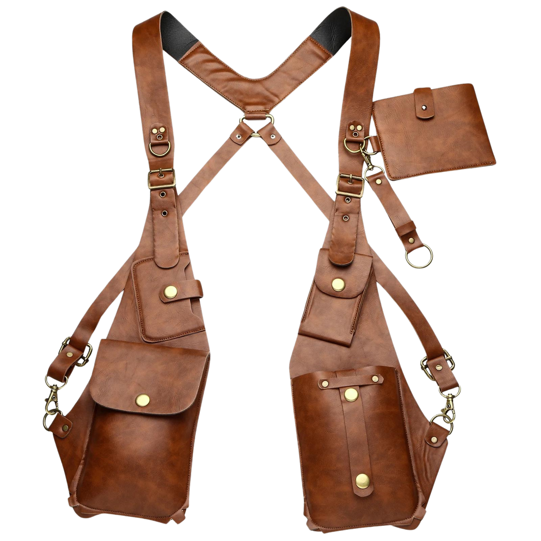 Unisex reis holster tas met anti-diefstal functies, discreet en veilig voor waardevolle spullen op festivals.