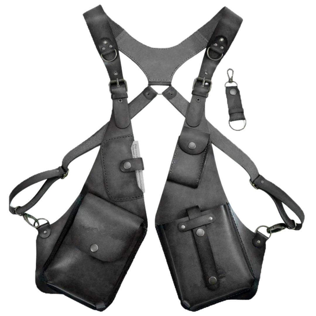 Praktische unisex anti-diefstal tas, schoudertas of holster, voor veilige reis accessoires en festival benodigdheden.
