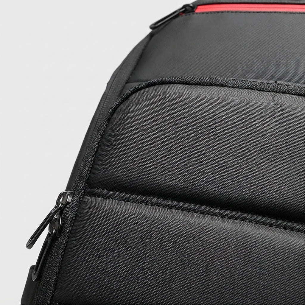 Unisex werkrugzak met verborgen ritsen, laptopvak en USB-poort, een veilige rugzak voor dagelijks pendelen.