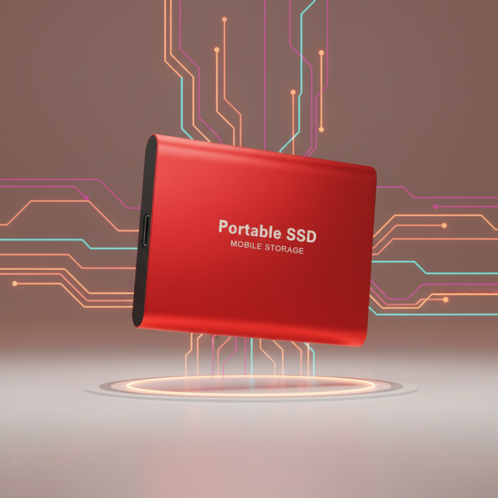 Snelle externe SSD in zwart, essentiële accessoire voor betrouwbare en draagbare data backup.
