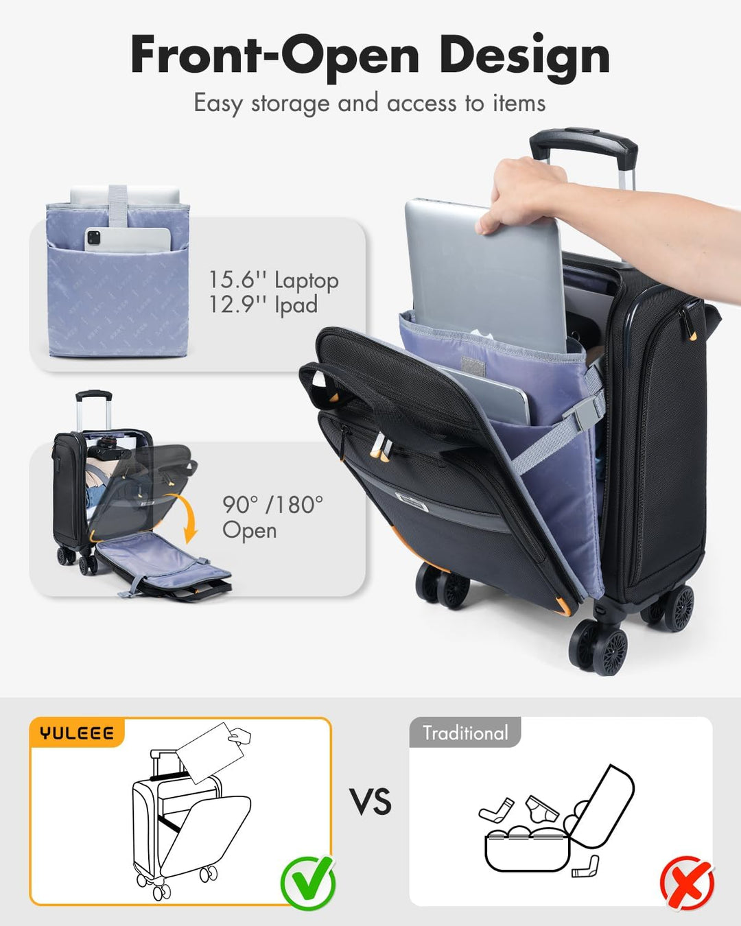 Lichtgewicht onderstoel trolley met duurzame constructie, perfect voor frequente reizigers.