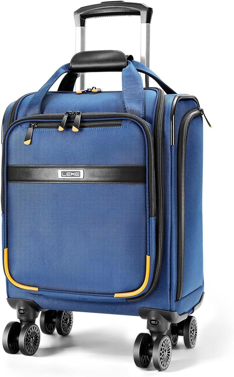 Ruime, luchtvaartmaatschappij-goedgekeurde onderstoel handbagage trolley met soepele spinnerwielen.
