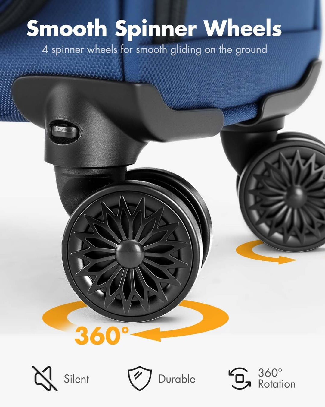 Georganiseerde handbagage trolley met handige compartimenten voor al je reisbenodigdheden.