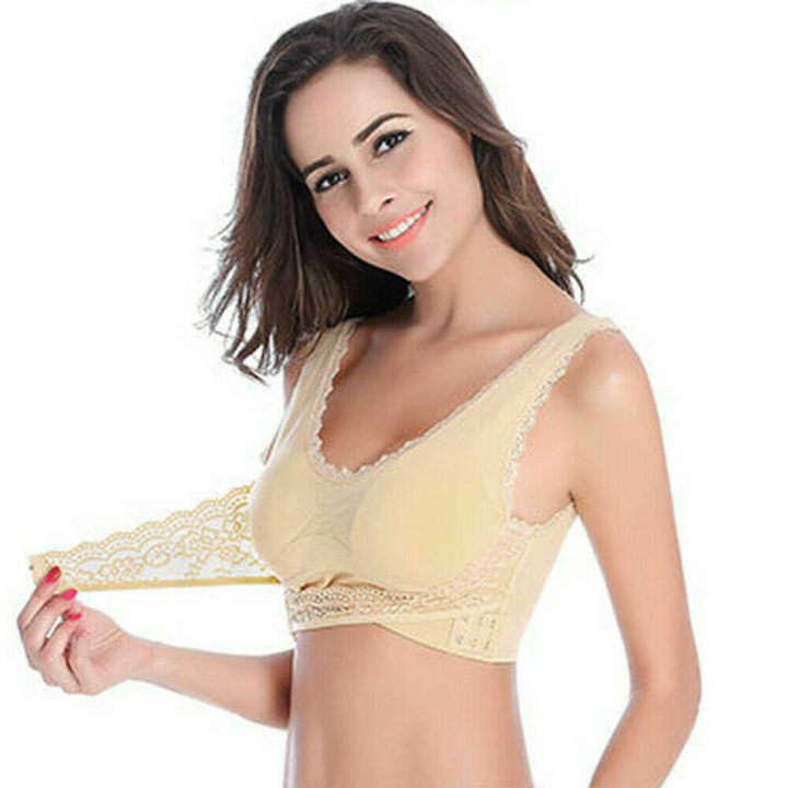 Comfortabele dames BH met zijsluiting in huidskleur, voor uitstekende ondersteuning en dagelijks draagcomfort.