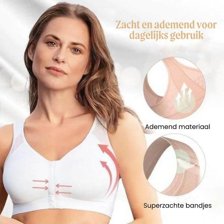 Aanbieding: zachte houdingsbeha voor dames met optimale rugsteun en comfortabele pasvorm.