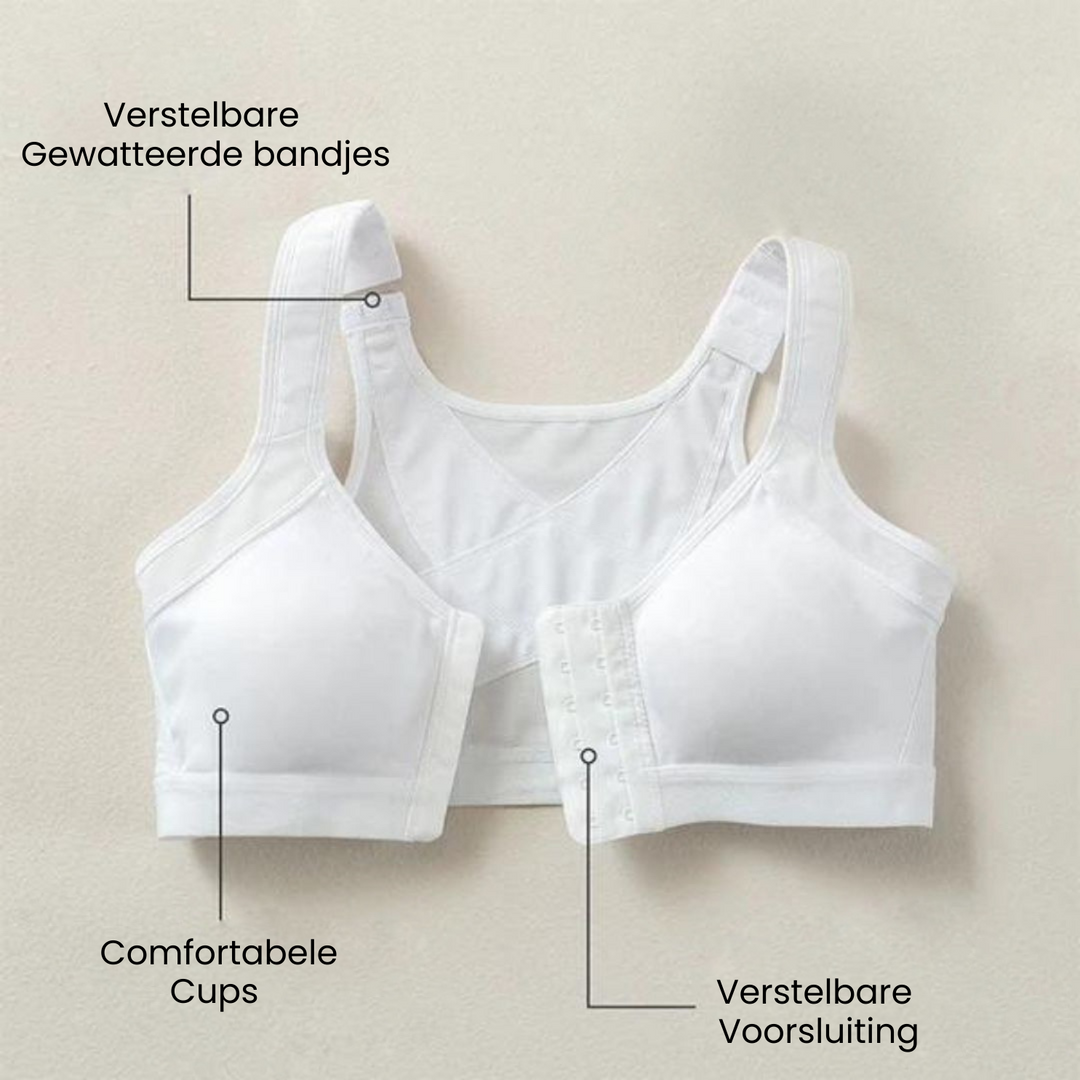 Moederdag cadeau: houdingscorrigerende beha, biedt comfort en verlichting voor de rug.