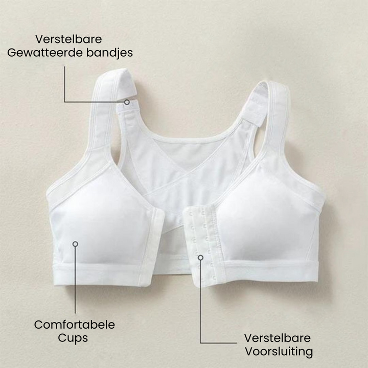 Moederdag cadeau: houdingscorrigerende beha, biedt comfort en verlichting voor de rug.