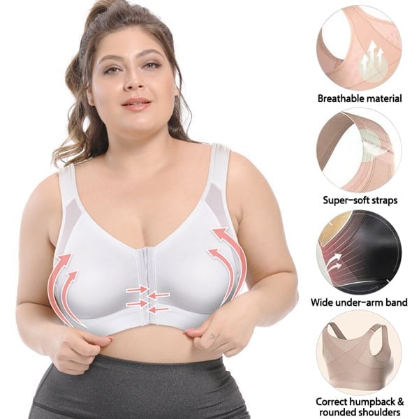Dames lingerie: witte comfortabele sport bh, perfect voor sport en dagelijks comfort.