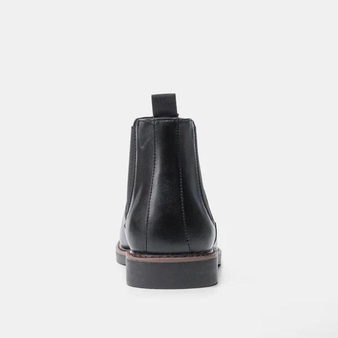 Elegante David Chelsea boots voor heren; comfortabele zwarte laarzen met een tijdloze uitstraling.