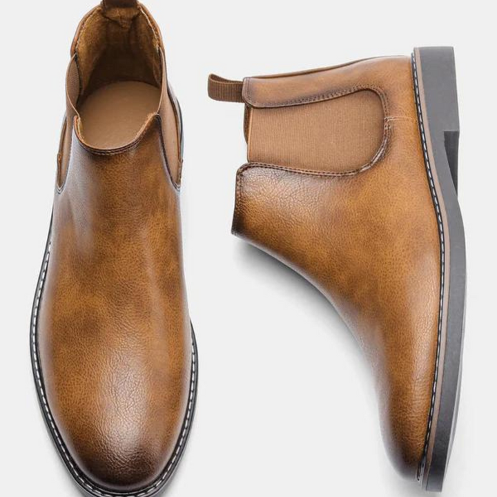 David Chelsea heren boots: stijlvolle zwarte enkellaarzen, comfortabel en perfect voor de moderne garderobe.