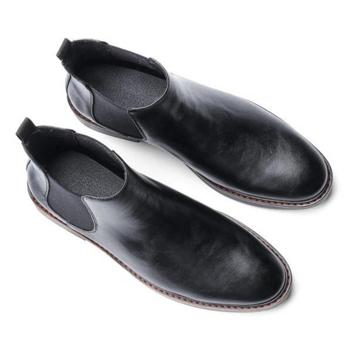 Zwarte David Chelsea heren boots; veelzijdige enkellaarzen die stijl en dagelijks comfort bieden.