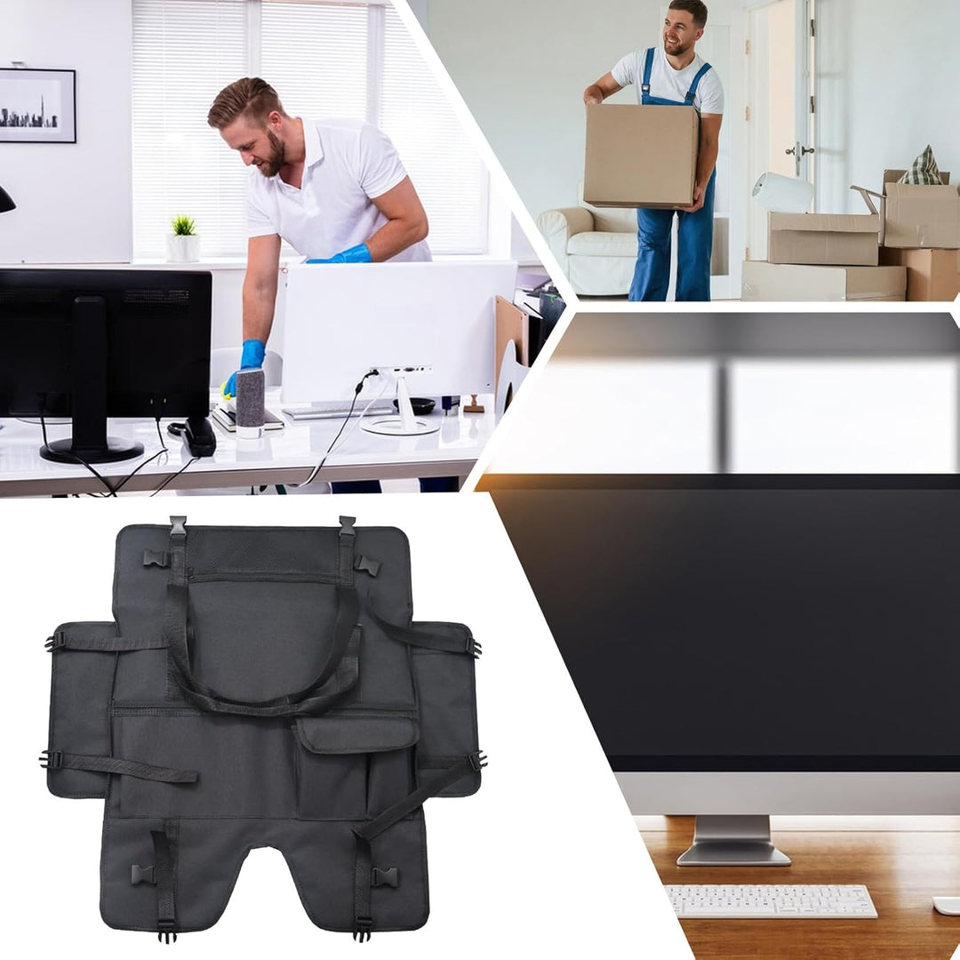 Essentiële reisaccessoire: draagbare monitorhoes voor stoot- en krasvrije bescherming onderweg.