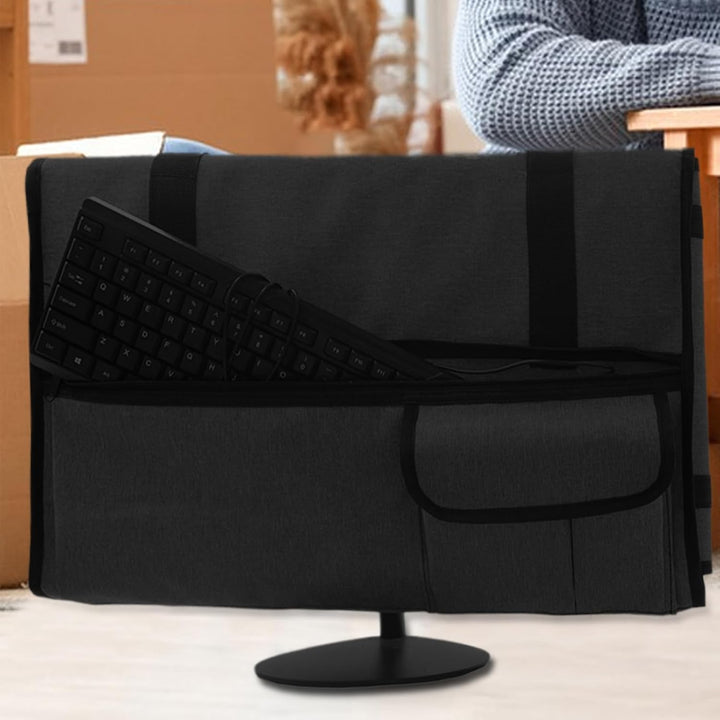 Elegante en functionele draagbare monitorhoes, perfect voor veilig opbergen en vervoer van uw monitor.