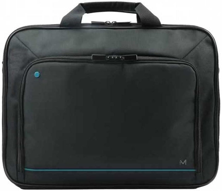 Zwarte duurzame laptoptas voor 14-15.6 inch laptops, veilig en stijlvol, ideaal voor zakelijk gebruik.