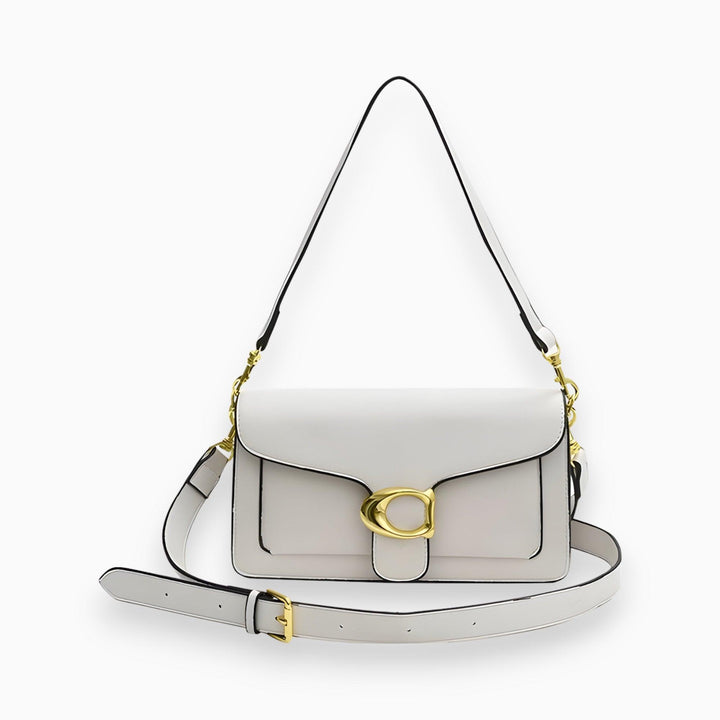 Veelzijdige witte dames handtas, een elegant en functioneel mode-accessoire voor dagelijks gemak.