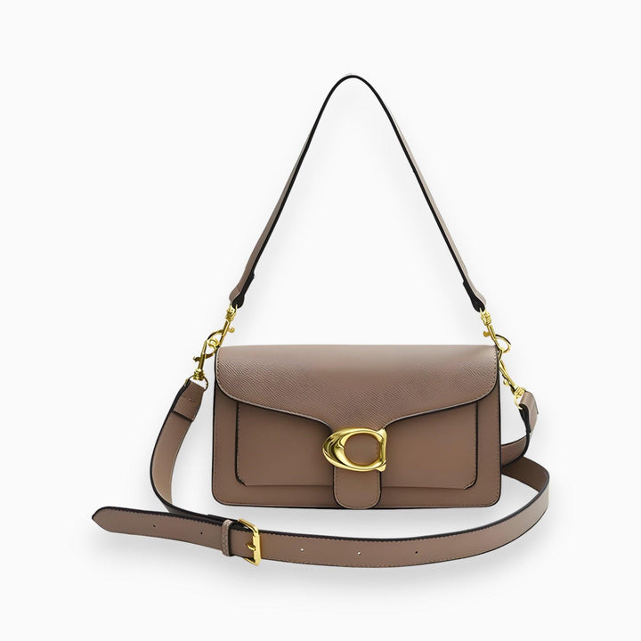 Luxe en stijlvolle dames tas in bruin, een elegant mode-accessoire met ruime opbergmogelijkheden.