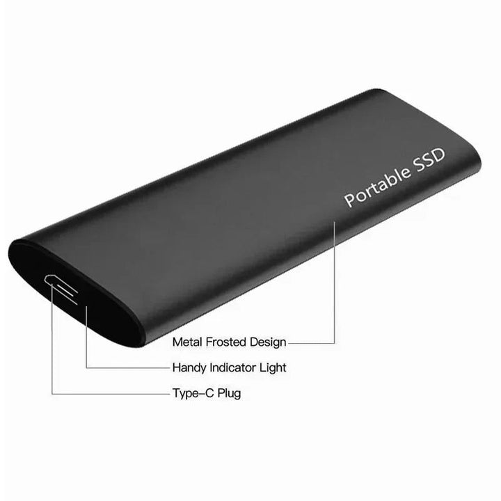 Hoogwaardige 4TB externe harddisk met USB-C, perfect voor snelle data backup en archivering.