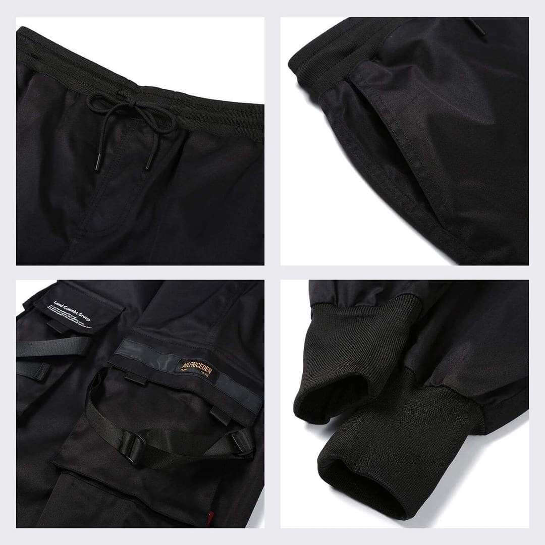 Volledige weergave van de comfortabele 'Dante' heren cargobroek, perfect voor casual en urban outfits.