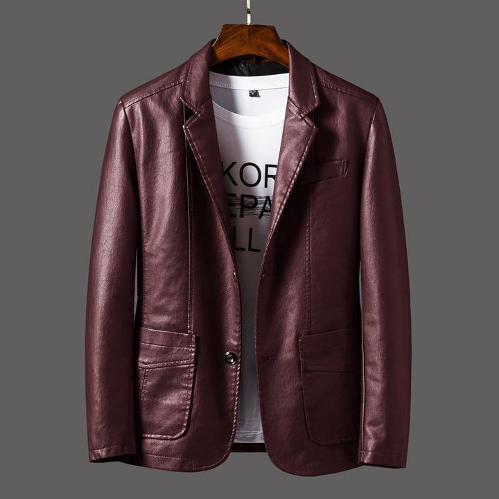 Comfortabele heren blazer van leer, model Leonardo. Veelzijdig voor zakelijk, formeel en casual gebruik.