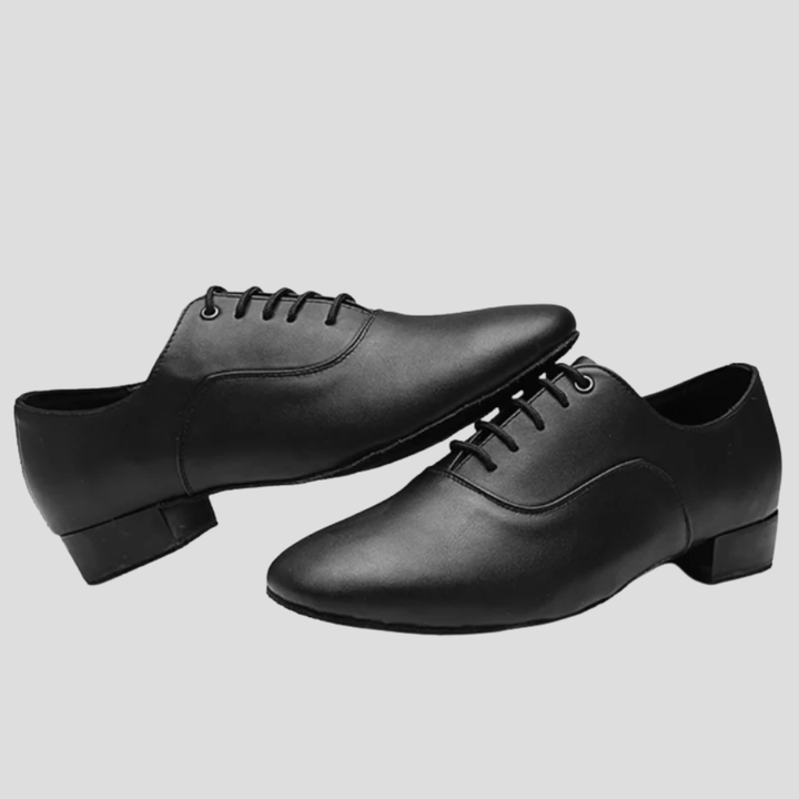 Zwarte heren suède dansschoenen voor latin & ballroom, ideaal voor dans sport training en podium.