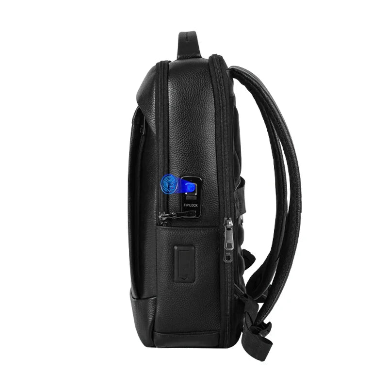 Comfortabele heren zakelijke rugzak, waterafstotend en anti-diefstal met vingerafdrukslot voor reizen.