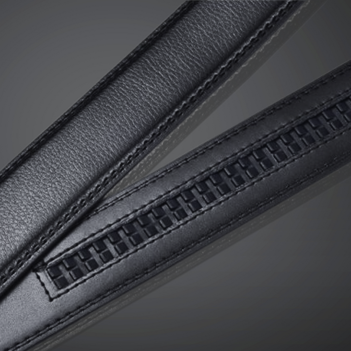 Elegante herenriem met automatische klikgesp voor een moeiteloze aanpassing en strakke look.