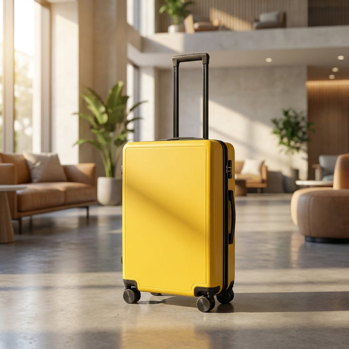 Zwarte lichtgewicht Cabinova trolleykoffer cabineformaat. Ideaal voor reisgemak en handbagage.