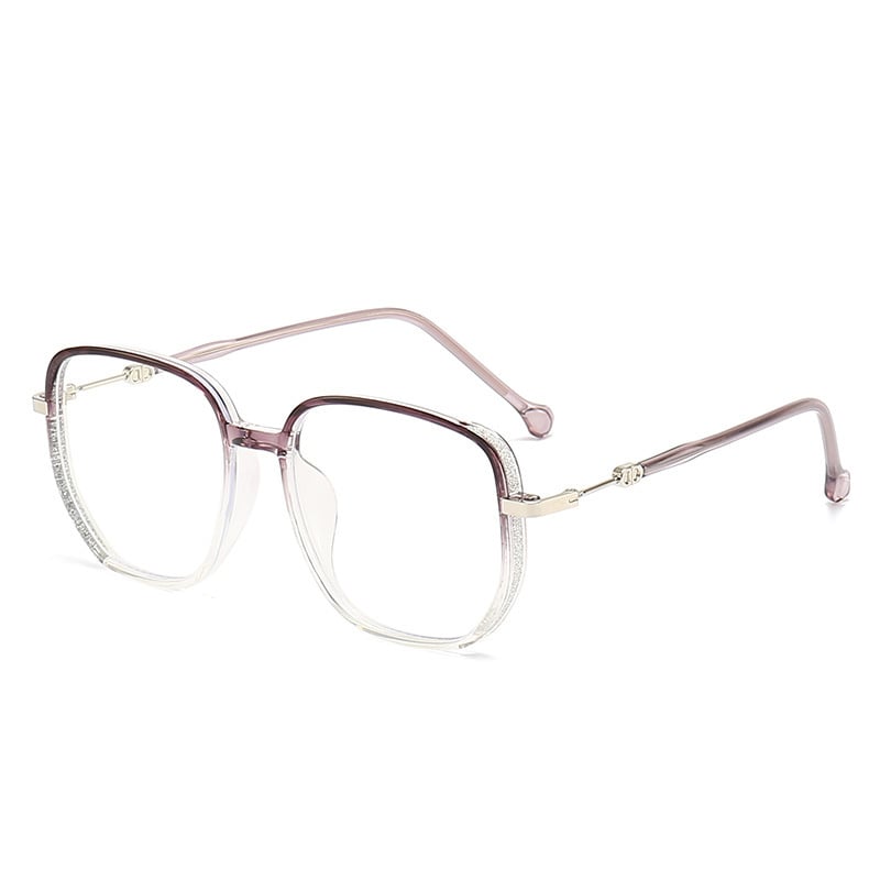 Stijlvolle gouden Livia multifocale anti-blauw licht leesbril, unisex en lichtgewicht voor presbyopie.