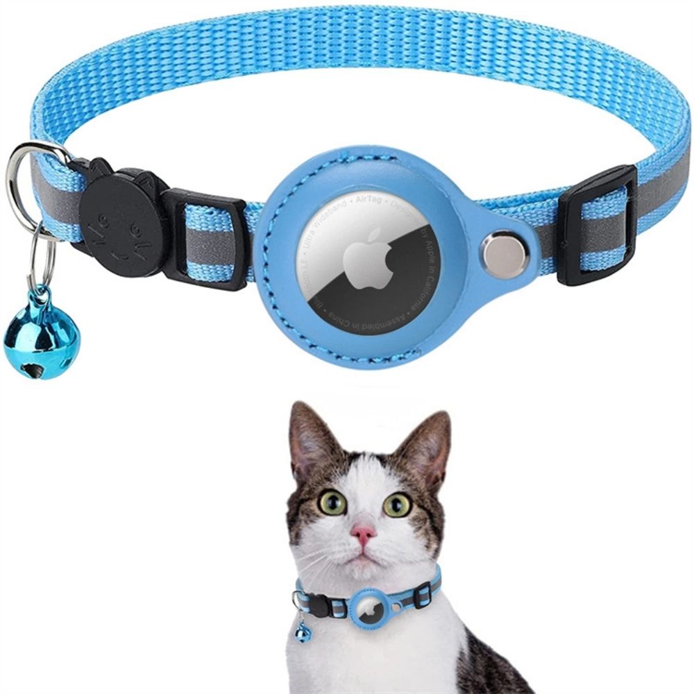 Halsband voor katten met ingebouwde houder voor je GPS tracker, maximale veiligheid.