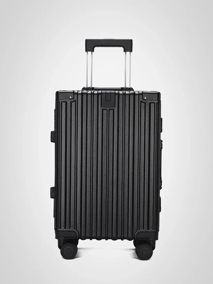 Robuuste rode hardshell koffer van ABS, perfect voor reizen en duurzame bagage bescherming tegen stoten.