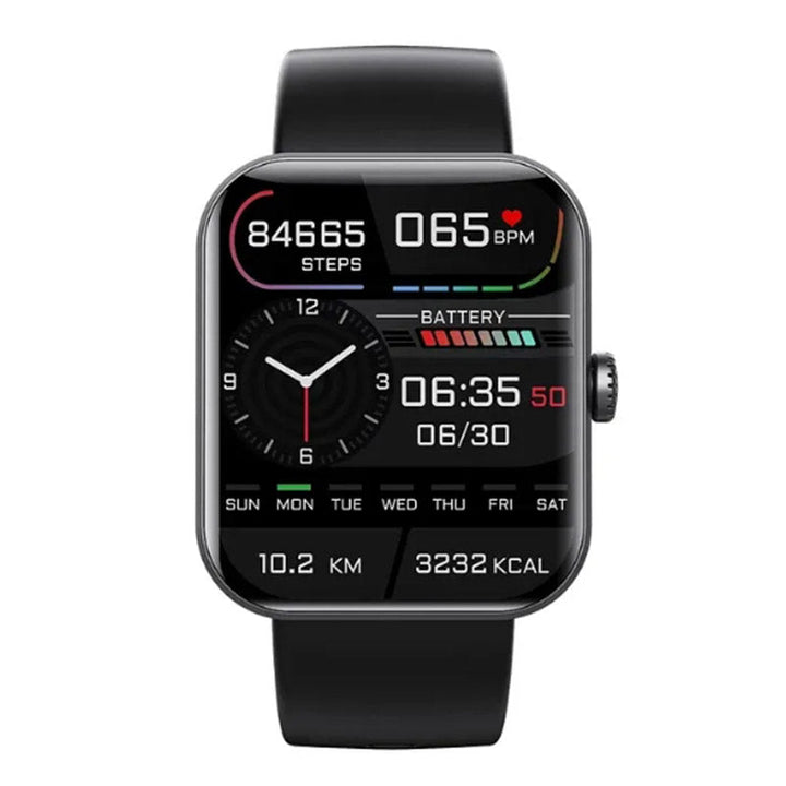 Roze siliconen smartwatch met hartslagmeter en slaapmonitor. Waterbestendig, ideaal voor een gezonde levensstijl.