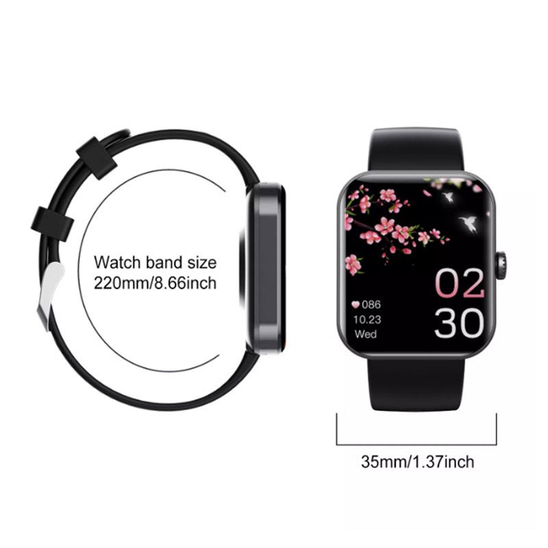 Opladende GlucoWatch bloedsuiker meet horloge. Klaar om je hartslag, activiteit en slaap te tracken.