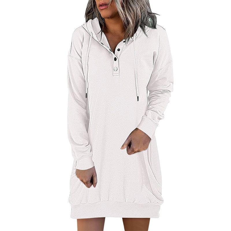 Stijlvolle Valeria dames hoodie jurk; perfecte loungewear met een casual uitstraling.